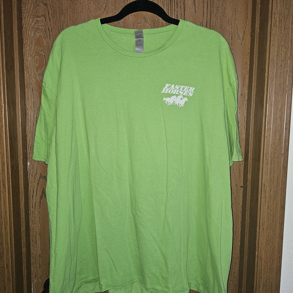 Unisex Faster Horses T Shirt. 2XL Camping & Country Music T-Shirt